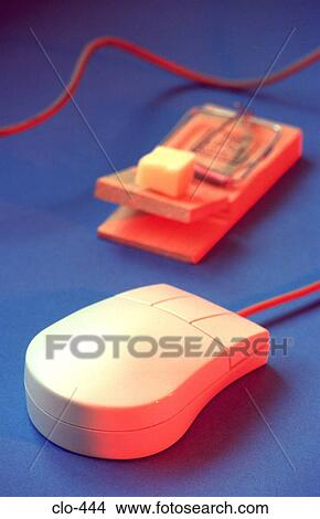 Computer Mouse and Wood Mousetrap in Red Light View Large Photo Image Picture - Computer Mouse and Wood Mousetrap in Red Light. Fotosearch