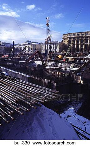Construction Site Central Moscow Russia View Large Photo Image Stock Image - Construction Site Central Moscow Russia. Fotosearch