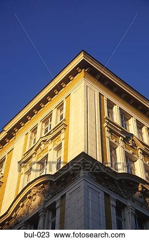 Stock Image - Corner of Building Sofia Bulgaria. Fotosearch