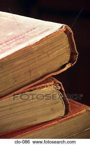 Stock Photograph - Corner of Stack of Books. Fotosearch