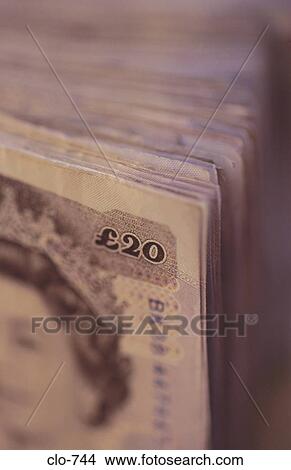 Corner of Stack of Twenty Pound Notes View Large Photo Image Picture - Corner of Stack of Twenty Pound Notes. Fotosearch