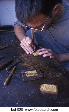 Stock Image - Craftsman Kiril Tomanov Veliko Tarnovo Bulgaria. Fotosearch