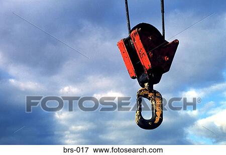 Crane's Red Hook Against Blue Sky View Large Photo Image Stock Photo - Crane's Red Hook Against Blue Sky. Fotosearch