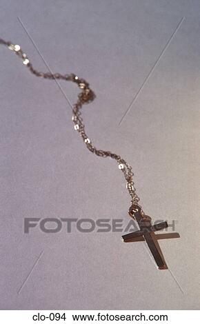 Cross on Neck Chain View Large Photo Image Picture - Cross on Neck Chain. Fotosearch