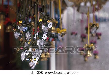 Crystal Heart Decorations Austria View Large Photo Image Stock Photo - Crystal Heart Decorations Austria. Fotosearch