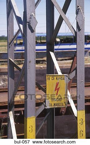 Danger Sign Sofia Bulgaria View Large Photo Image Stock Photo - Danger Sign Sofia Bulgaria. Fotosearch