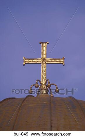 Detail of Cross on Dome of Aleksander Nevski Church Sofia Bulgaria View Large Photo Image Stock Photo - Detail of Cross on Dome of Aleksander Nevski Church Sofia Bulgaria. Fotosearch