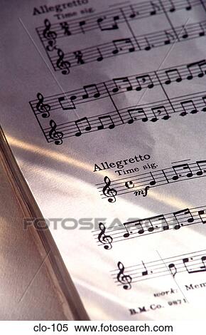 Stock Photography - Detail of Sheet Music. Fotosearch