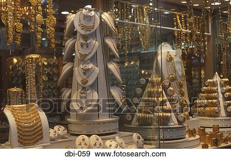Display of Gold Dubai UAE View Large Photo Image Stock Photo - Display of Gold Dubai UAE. Fotosearch