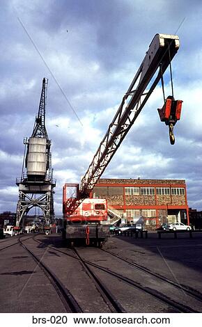 Dock Loading Crane on Rails Bristol UK View Large Photo Image Stock Image - Dock Loading Crane on Rails Bristol UK. Fotosearch