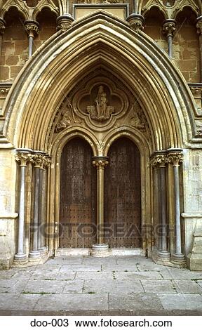Door to West Front Wells Cathedral Somerset UK View Large Photo Image Stock Image - Door to West Front Wells Cathedral Somerset UK. Fotosearch