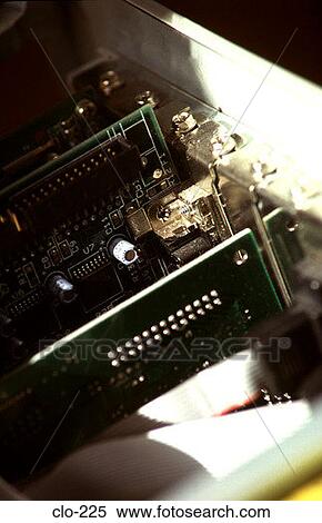 Stock Photography - Expansion Cards in Open Computer. Fotosearch