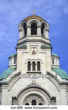 Facade of the Aleksander Nevski Church Sofia Bulgaria View Large Photo Image Stock Photo - Facade of the Aleksander Nevski Church Sofia Bulgaria. Fotosearch