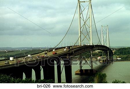 Stock Photograph - Forth Road Bridge Scotland UK. Fotosearch