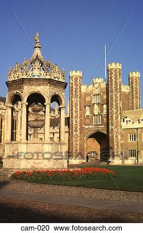 Fountain and Quad Trinity College Cambridge UK View Large Photo Image Stock Image - Fountain and Quad Trinity College Cambridge UK. Fotosearch
