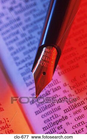 Fountain Pen and Dictionary open to 'Millennium' View Large Photo Image Stock Photo - Fountain Pen and Dictionary open to 'Millennium'. Fotosearch