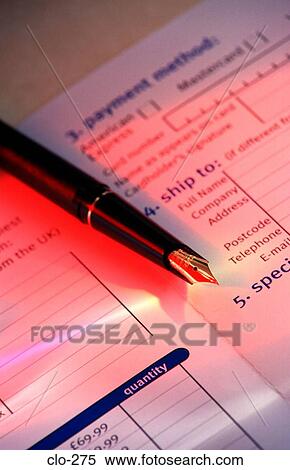 Fountain Pen and Paper Form under Red Light View Large Photo Image Stock Photography - Fountain Pen and Paper Form under Red Light. Fotosearch