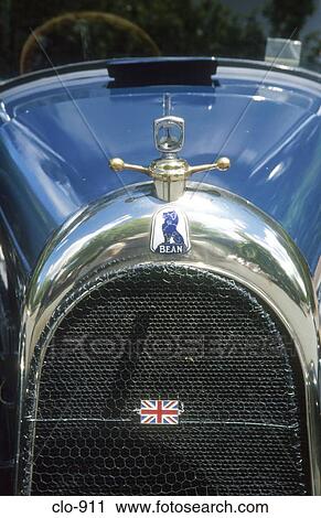 Stock Image - Front Grill of Classic Bean Car. Fotosearch