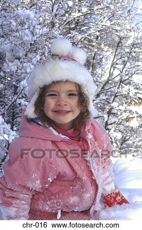 Girl in Snow UK View Large Photo Image Stock Photograph - Girl in Snow UK. Fotosearch