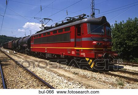 Stock Photograph - Goods Train Bulgaria. Fotosearch
