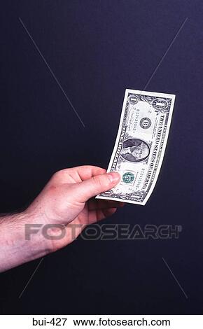 Hand Holding US Banknote View Large Photo Image Stock Photo - Hand Holding US Banknote. Fotosearch