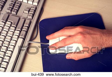 Hand using Mouse with Computer View Large Photo Image Stock Photo - Hand using Mouse with Computer. Fotosearch