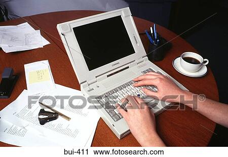 Hands Using Laptop Computer at Desk View Large Photo Image Stock Image - Hands Using Laptop Computer at Desk. Fotosearch
