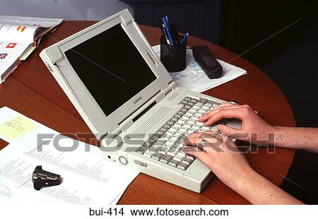 Hands using Laptop Computer View Large Photo Image Picture - Hands using Laptop Computer. Fotosearch