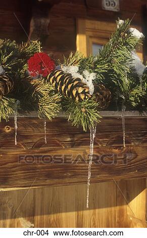 Icicles on Window Box Austria View Large Photo Image Picture - Icicles on Window Box Austria. Fotosearch