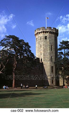 Stock Image - Inner Courtyard Warwick Castle UK. Fotosearch