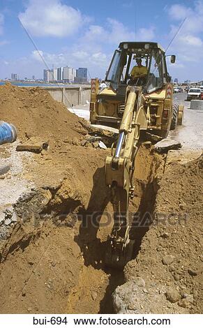 JCB Digger on Construction Site Jaffa Israel View Large Photo Image Picture - JCB Digger on Construction Site Jaffa Israel. Fotosearch