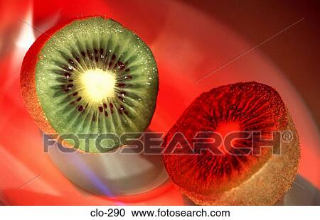 Kiwi Fruit Cut in Half on a Plate View Large Photo Image Stock Image - Kiwi Fruit Cut in Half on a Plate. Fotosearch