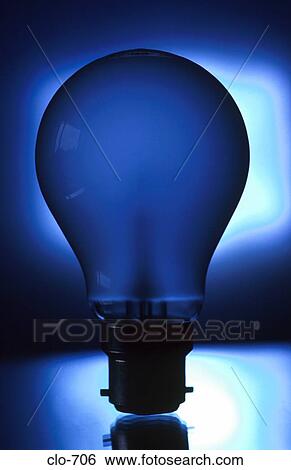 Light Bulb against Blue Background View Large Photo Image Stock Photograph - Light Bulb against Blue Background. Fotosearch