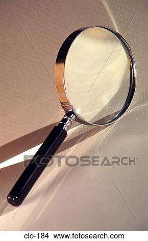 Magnifying Glass on White Background View Large Photo Image Picture - Magnifying Glass on White Background. Fotosearch