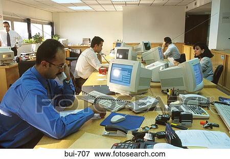 Man in Call Centre UK View Large Photo Image Stock Photo - Man in Call Centre UK. Fotosearch