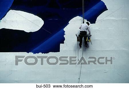 Man Painting Building Korea View Large Photo Image Stock Image - Man Painting Building Korea. Fotosearch