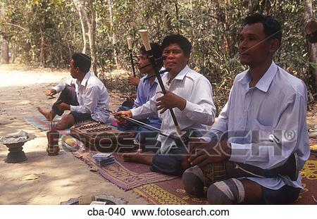 Men Playing Traditional Instruments Cambodia View Large Photo Image Stock Image - Men Playing Traditional Instruments Cambodia. Fotosearch