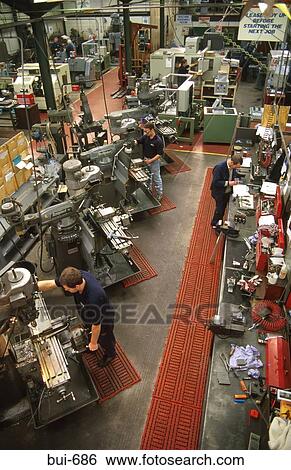 Men Using Machines on Factory Floor Wales UK View Large Photo Image Stock Photograph - Men Using Machines on Factory Floor Wales UK. Fotosearch