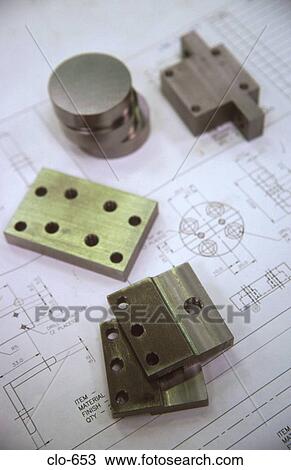 Metal Components on Plans View Large Photo Image Stock Image - Metal Components on Plans. Fotosearch