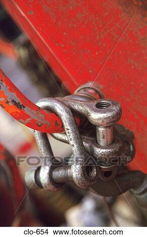 Metal Loop Attached to Red Metal Sheet View Large Photo Image Picture - Metal Loop Attached to Red Metal Sheet. Fotosearch
