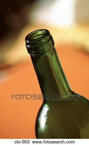 Neck of an Empty Green Wine Bottle View Large Photo Image Stock Image - Neck of an Empty Green Wine Bottle. Fotosearch