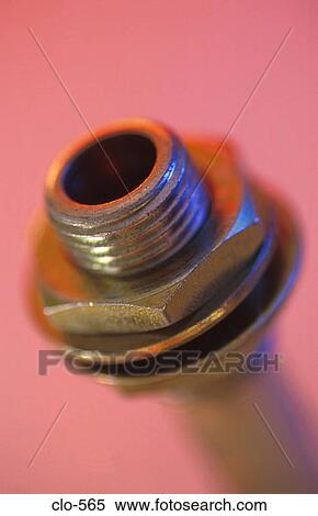 Stock Photography - Nut on Music Jack Plug. Fotosearch