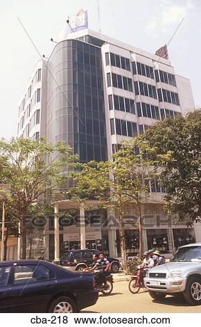 Stock Photo - Office Block Phnom Penh Cambodia. Fotosearch