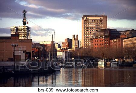 Office Blocks on River Side Bristol UK View Large Photo Image Stock Photo - Office Blocks on River Side Bristol UK. Fotosearch