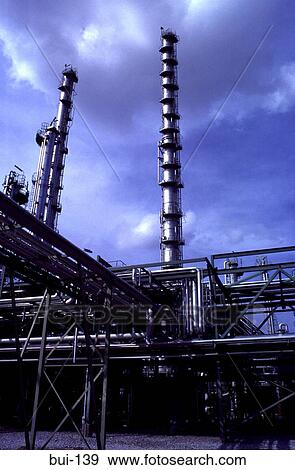 Oil Refinery Production Plant View Large Photo Image Stock Photo - Oil Refinery Production Plant. Fotosearch