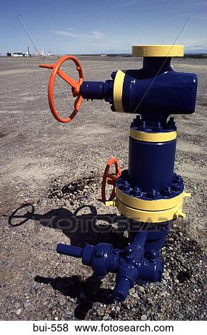 Oil Well Head Argentina View Large Photo Image Stock Photo - Oil Well Head Argentina. Fotosearch
