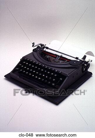 Old Style Typewriter View Large Photo Image Stock Photo - Old Style Typewriter. Fotosearch