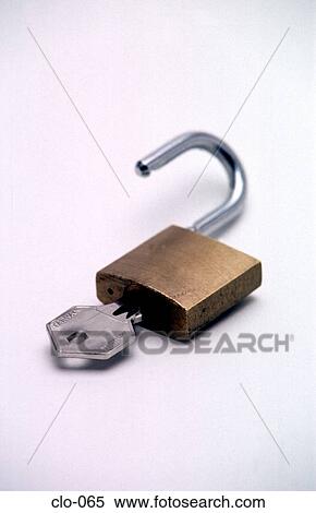 Open Padlock with Inserted Key View Large Photo Image Stock Photography - Open Padlock with Inserted Key. Fotosearch