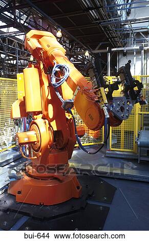 Orange Robotic Arm View Large Photo Image Picture - Orange Robotic Arm. Fotosearch