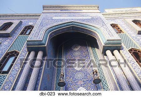 Ornate Entrance to Mosque Dubai UAE View Large Photo Image Stock Image - Ornate Entrance to Mosque Dubai UAE. Fotosearch